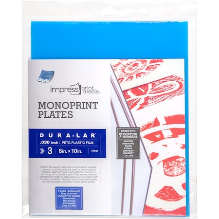 Grafix Impress Monoprint Plates 8x10 in., 3PK K30DC810